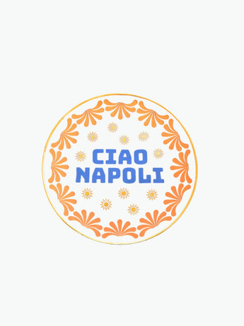 Bitossi Ciao Napoli Porcelain Plate