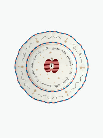 Bitossi Apple Porcelain Dinner Plate