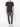 Crew Neck Organic Cotton T-shirt Navy Blue