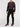 Horizontal Color Block Crew Neck Sweatshirt Burgundy | D