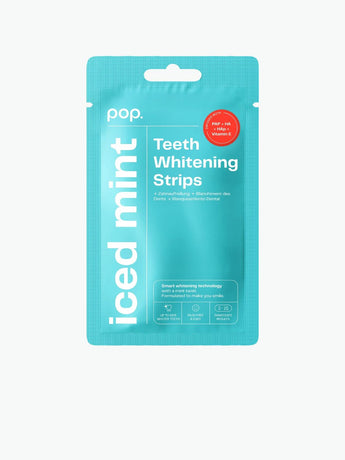 Pop Teeth Whitening Strips Iced Mint