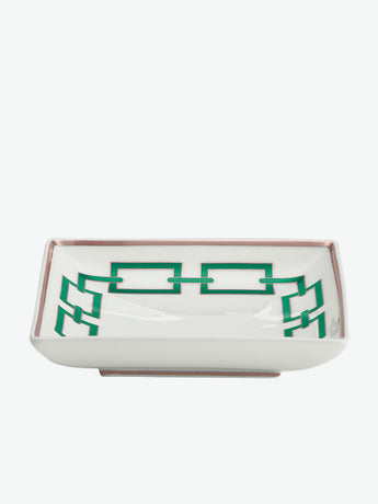 Ginori 1735 Change Tray Catene Smeraldo