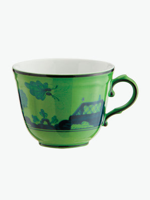 Products Ginori 1735 Tea cups and saucers Oriente Italiano Malachite | A