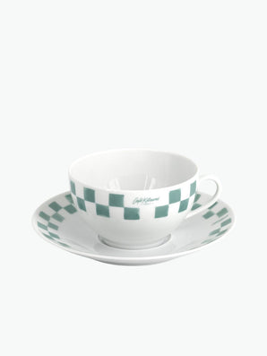 Cafe Kitsune Cappuccino Porcelain Cup and Saucer