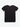 Silk Blend Double Layer Crew Neck T-shirt Black | A