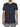 Silk Blend Double Layer Crew Neck T-shirt Navy Blue | B