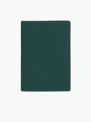 Smythson Passport Cover in Panama Forest